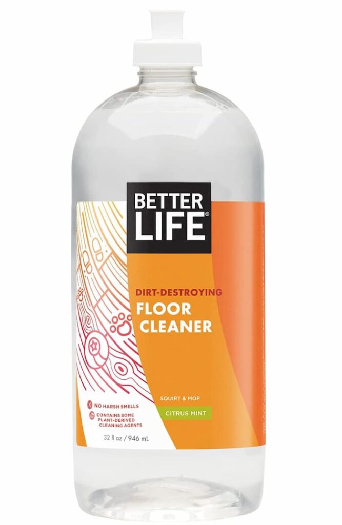 Better Life floor cleaner is pet safe